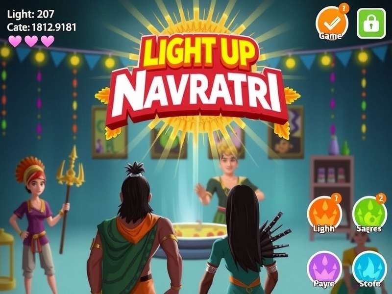 Light Up Navratri Game Screenshot